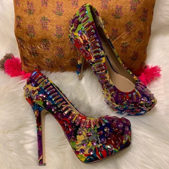 Steve Madden Ditzy Sparkling Dress High Heel Pump - Picture 2 of 12